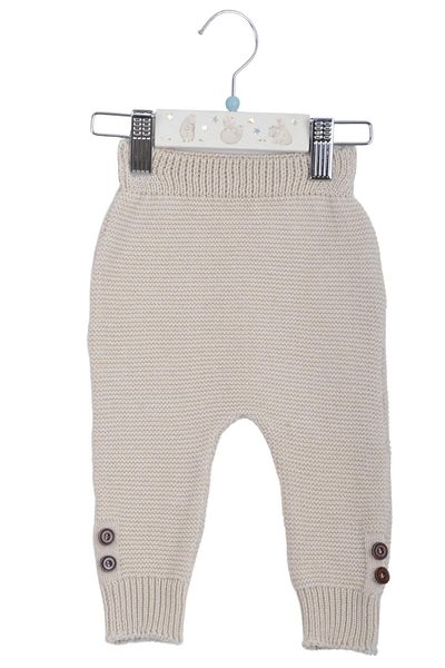 Minora Knitwear Button Detailed 3-Piece Set Stone