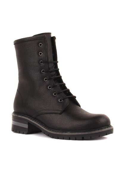 SailLakers - Black Leather Women's Boots
