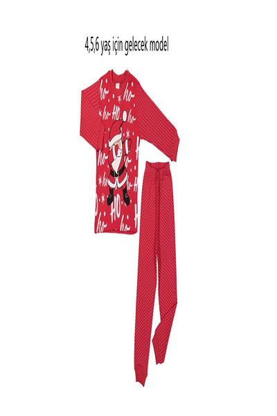Bilge Trend New Year's Christmas Printed Children's and Baby's Pajamas Set - Girls and Boys