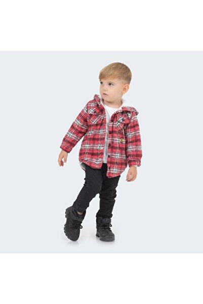 Babyhola Velsoft Astarlı Ceket Kot Pantolon Erkek Çocuk 2'li Takım 12590