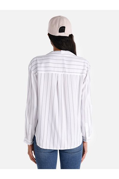Colin's U-Sleeve White Women's Blouse