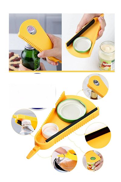 Yeni1Trend Multifunctional Can Bottle Jar Oil Cap Opener 1 Piece Practical Home Tools