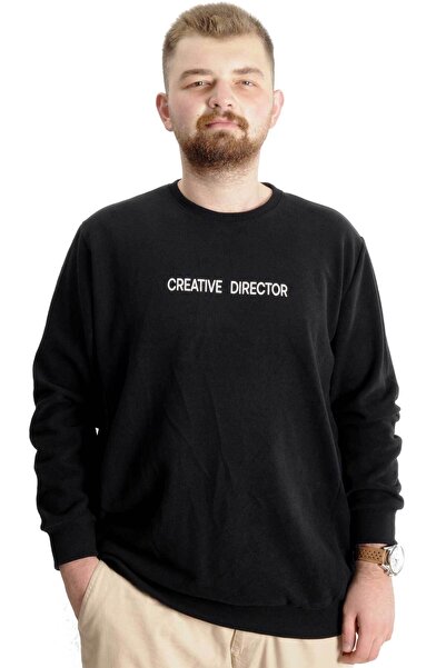 ModeXL Mode Xl Ανδρικός Φούτερ Creative Director 23167 Μαύρο