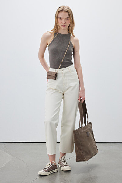 Manuka Body bez rukávů s vybledlým efektem antracitové barvy