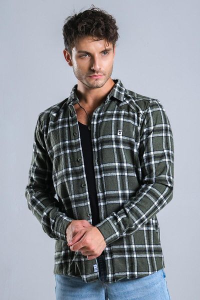Stilkombin Checkered Winter Lumberjack Shirt MAR 4161-40244