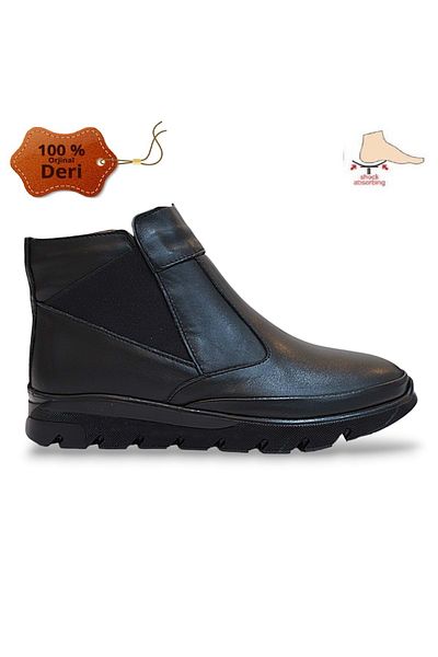 Konfores 1780-362061 Genuine Leather Anatomical Sole Women's Mother Boots