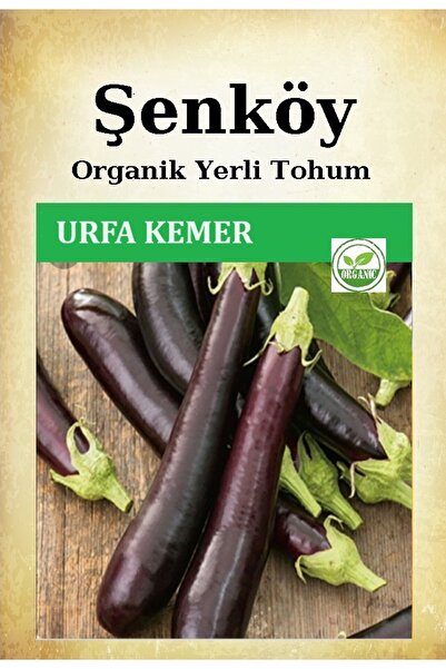 Şenköy Yerli Urfa Kemer Patlıcan Tohumu Doğal Ata Kemer Patlıcan Tohumu Paket...