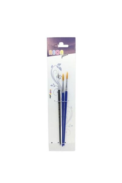 Art Tone Artist Brushes Water Color & Gouache Paint Round Tip Brush Set 3 Pieces