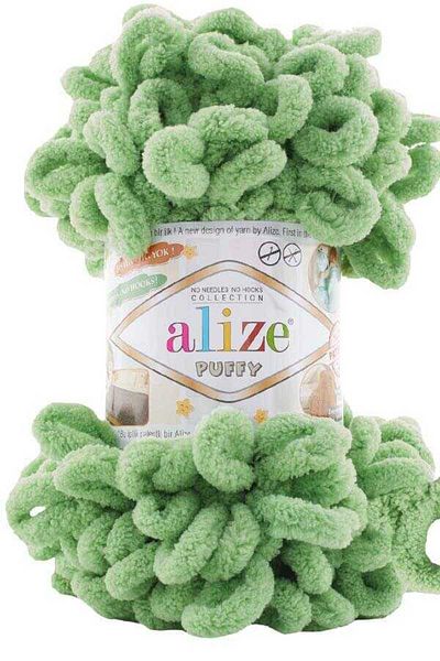 Alize Puffy Hand Knitting Yarn 5 τμχ 103 σπαράγγια