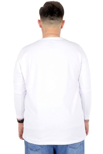 ModeXL Mode Xl Ανδρικό Tshirt Lycra Crew Neck 20102 Λευκό
