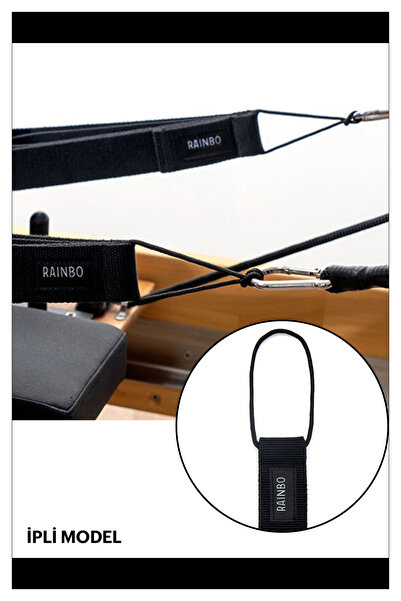 RAINBO Reformer Pilates Için Desenli Double Straps Ikili Elcik Ipli Model