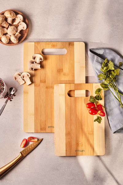 Emsan Bamboo Lupine 2-Piece Cutting Board