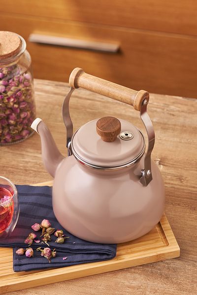 Emsan Royal Enamel Teapot Mink