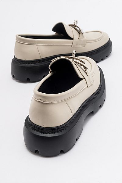 LuviShoes BORN Beige Skin Women's Loafer