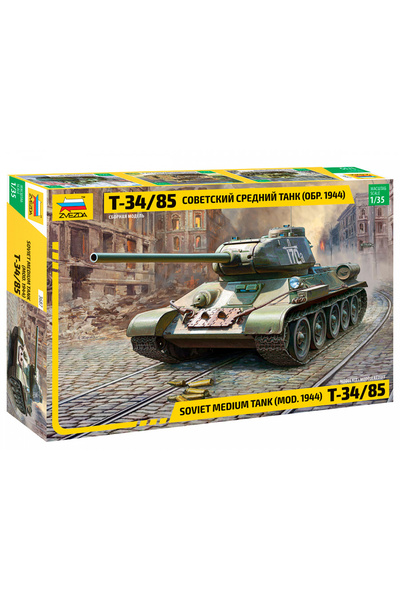 Zvezda 1/35 Russian T-34/85 Mod. 1944 Plastik Tank Maket Kiti, Demonte Hobi Seti