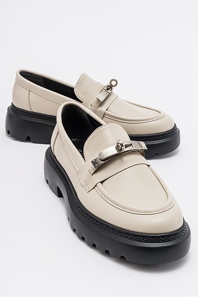 LuviShoes BORN Beige Skin Women's Loafer