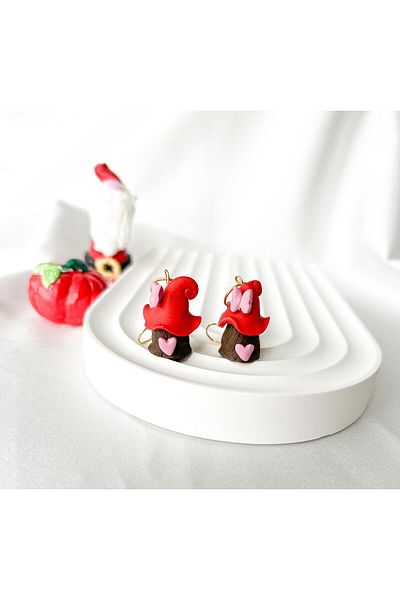 TREND Little Hat Hobbit House Polymer Clay Earrings