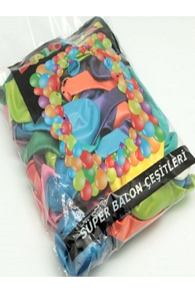 Kazanabil MIXED COLOR METALLIC ORNAMENT AND PARTY BALLOON 100 PIECES