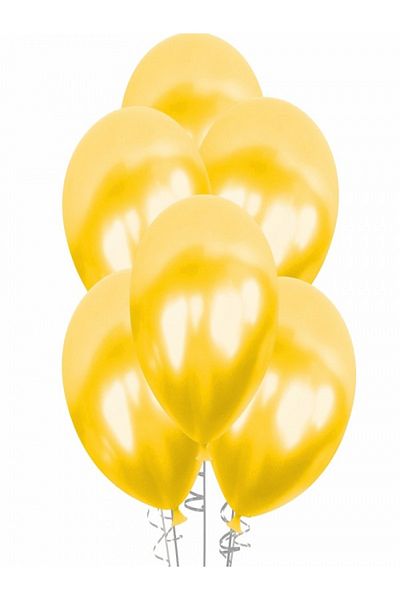 Kazanabil YELLOW COLORED DECORATION AND PARTY BALLOONS 100 PIECES