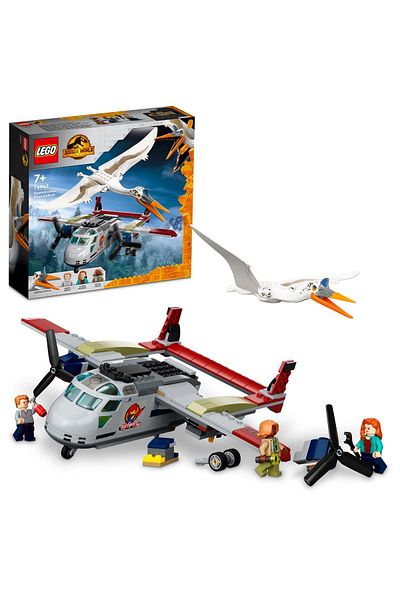 LEGO ® Jurassic World Quetzalcoatlus Airplane Ambush 76947 - Creative Toy Building Set (306 Pieces)