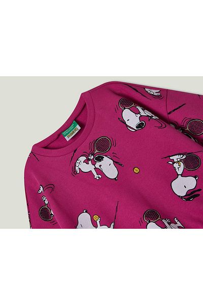 United Colors of Benetton Girl's Mix Pink Sweatshirt