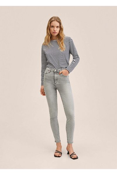 MANGO Woman High Waist Skinny Jean Trousers