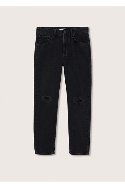 Mango Teen Σχισμένο λεπτομερές Slim Fit τζιν