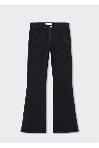 MANGO Woman Ispanyol Paça Cepli Jean Pantolon