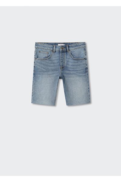 Mango Teen Blue Plus Size Shorts & Bermudas for Kids