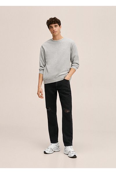 Mango Teen Σχισμένο λεπτομερές Slim Fit τζιν