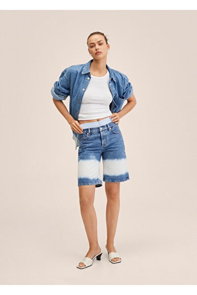 MANGO Woman Pantaloni scurți cu model Tie Dye