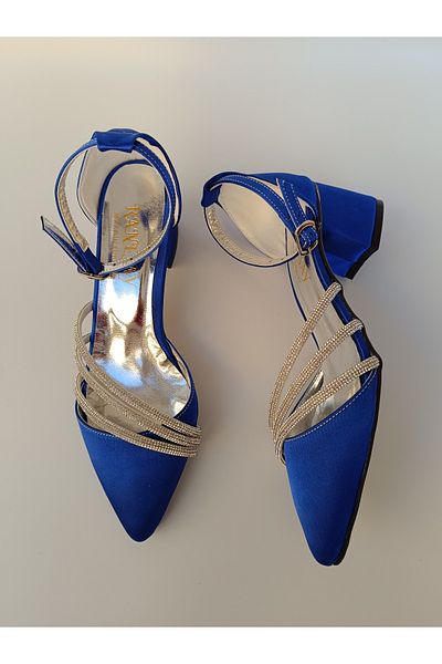 Renasay shose Női háromcsíkos estélyi ruha fekete sarkú cipő