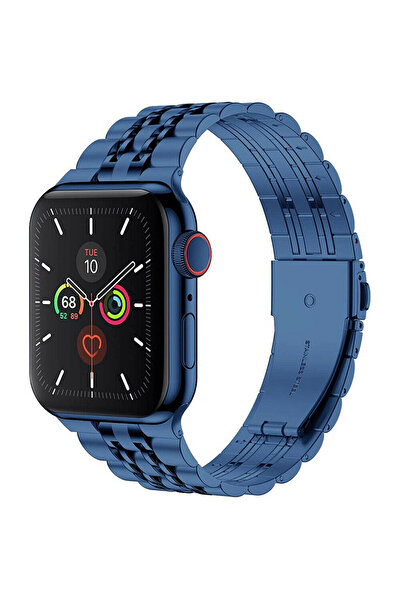 Techmaster Apple Watch 5 6 7 8 9 Ultra 42 44 45mm Uyumlu Rolex Tasarım Kordon