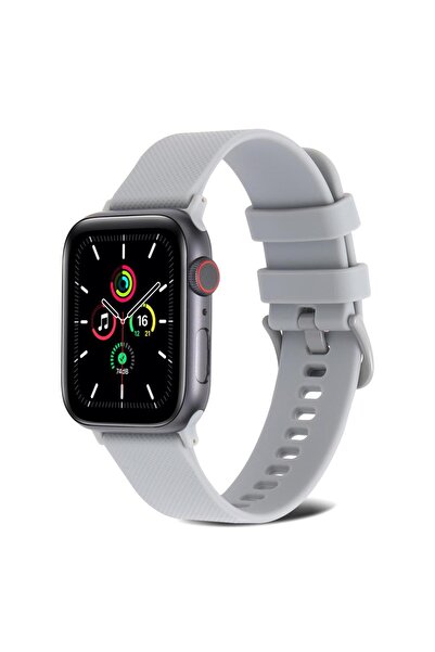 Techmaster Apple Watch 5 6 7 8 9 Ultra 42 44 45mm Uyumlu Point Silikon Kordon