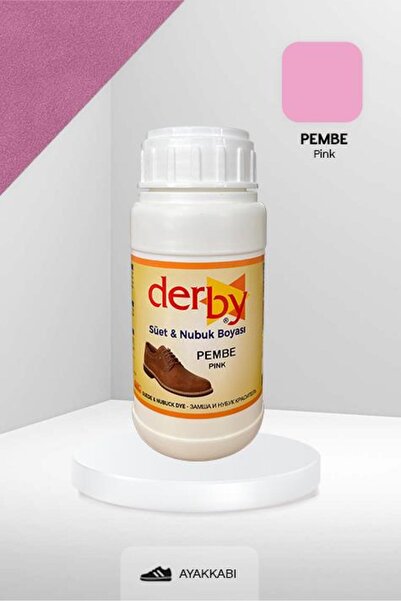Derby Pembe Süet Ve Nubuk Deri Boyası 250 ml / Süet Nubuk Ayakkabı Boyası