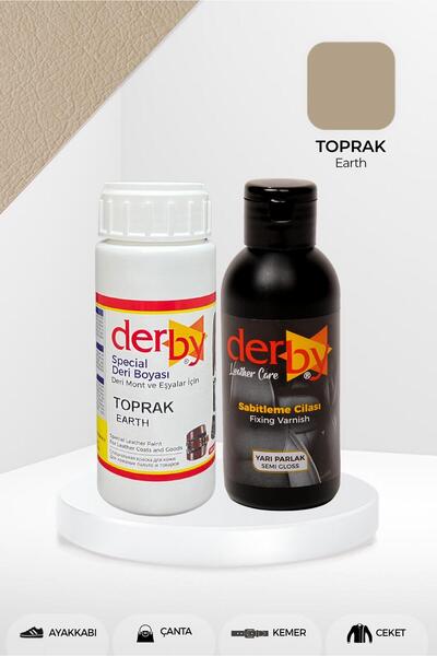 Derby Special Toprak Deri Boyası Ve Cilası 100 ml - 2'li Set / Mont Eşya Çant...
