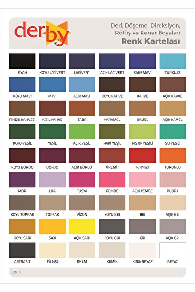 Derby Special Kamel Deri Boyası 100 ml / Mont Eşya Çanta Kemer Cüzdan Ayakkabı Deri Boyası