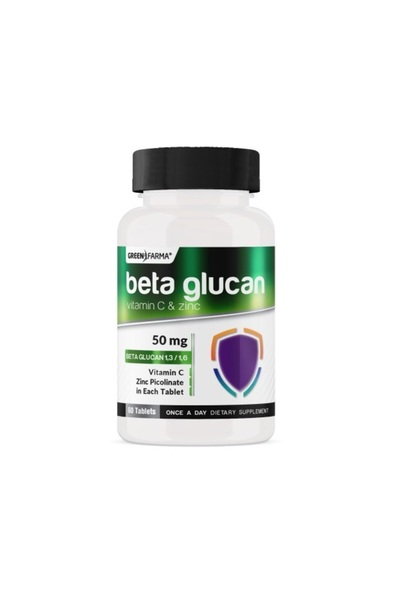 GreenFarma Green Farma Beta Glukan -Vit C -Zn 60 Tablet