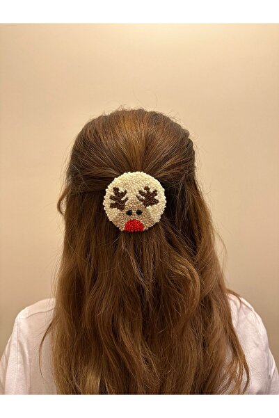 asyakuş Efsarstudio Handmade Punch Geyik Klips Toka Yılbaşı Temalı