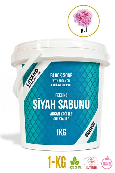 Levand Peeling Black Soap Rose 1Kg