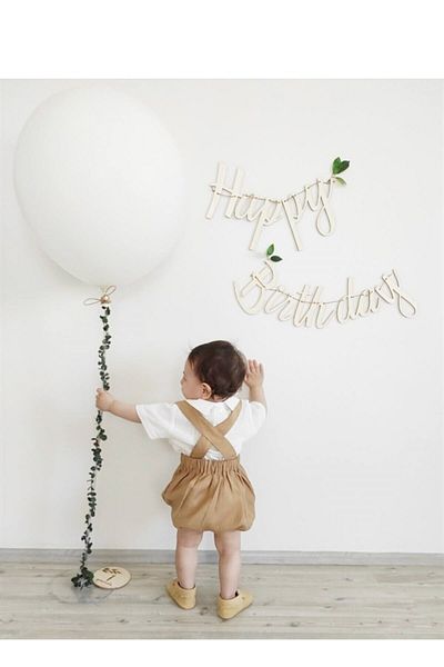 Partifabrik White Balloon with Green Ivy 24 Inch