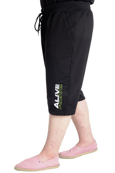 ModeXL Capri Alive pentru bărbați Mode Xl mărime mare 23509 negru