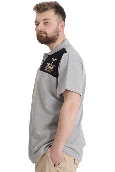 ModeXL Ανδρικό μπλουζάκι Mode Xl Large Size Polo Mılıtare 23327 Grimelanj