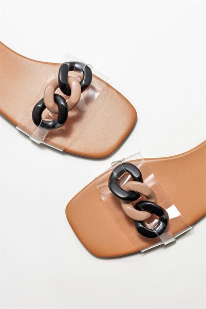 Elle Shoes Taba Kadın Düz Terlik