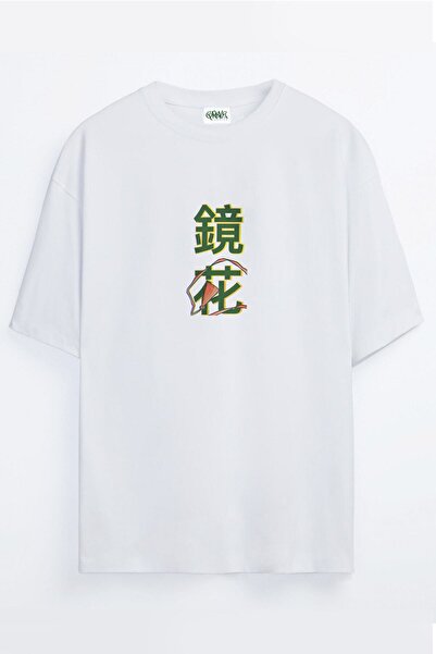 Grove Fashion تي شيرت مانغا أنيمي فتاة مطبوع للجنسين مقاس كبير