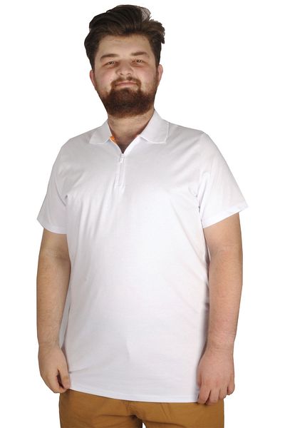 ModeXL Πόλο μπλουζάκι Lycra με φερμουάρ - 21029