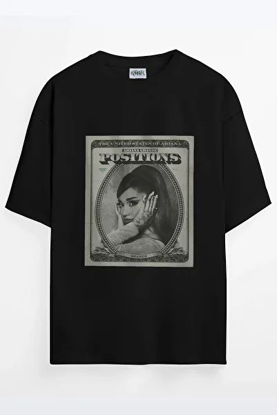 Grove Fashion تي شيرت مطبوع للجنسين من Ariana Grande Positions