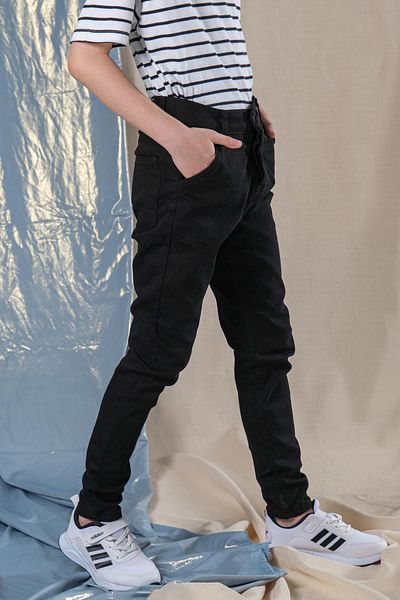 Pina Kids Boy's Skinny Leg μαύρο τζιν