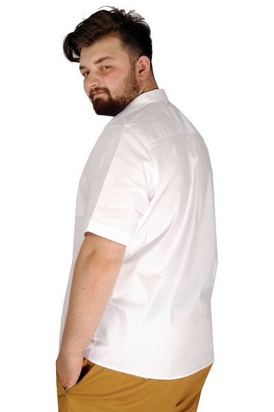 ModeXL Mode Xl Ανδρικό Κλασικό Πουκάμισο Lycra 20352 Λευκό