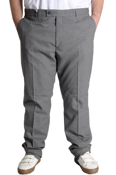 ModeXL Superior Fabric Trousers - Large Size, Anthracite, Men's, Mode XL 21024